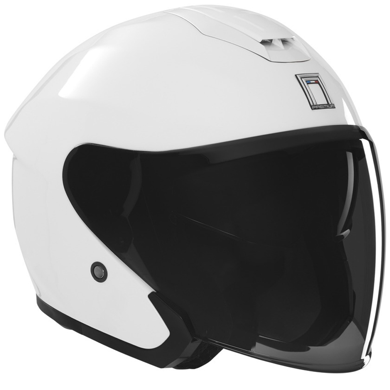 Avatud mootorratta kiiver NOX PREMIUM SPY valge