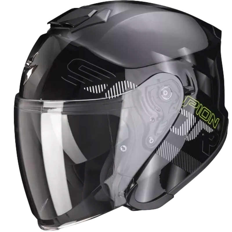 Avatud kiiver Scorpion EXO-S1 Gravity must-hõbedane