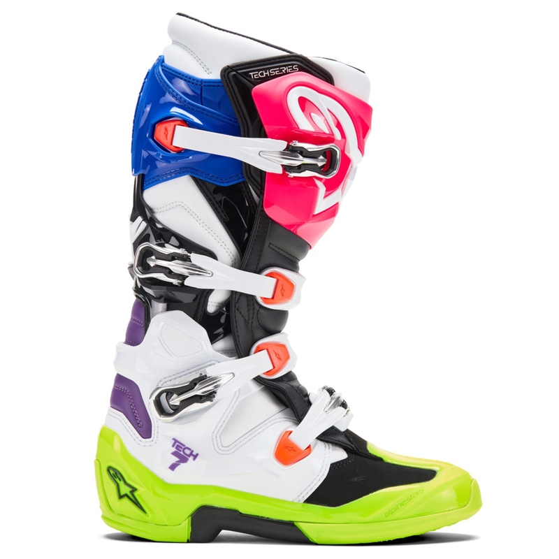 Alpinestars TECH 7 limiteeritud väljaanne Hay multicolor motokrossisaapad