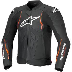 Alpinestars Dusk Airflow must-fluoripunane nahast mootorratta jakk