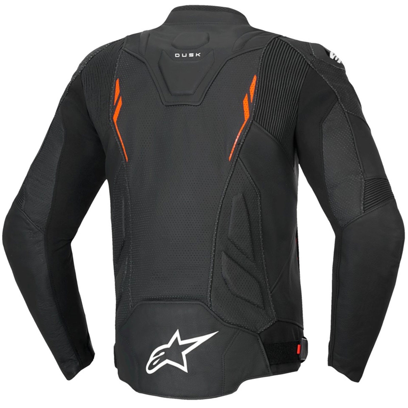 Alpinestars Dusk Airflow must-fluoripunane nahast mootorratta jakk