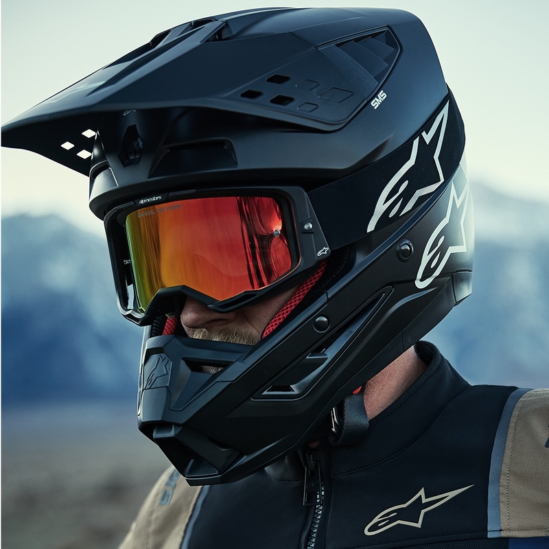 Alpinestars ST-2 Air tumesinine-tume khaki-must mootorrattajope