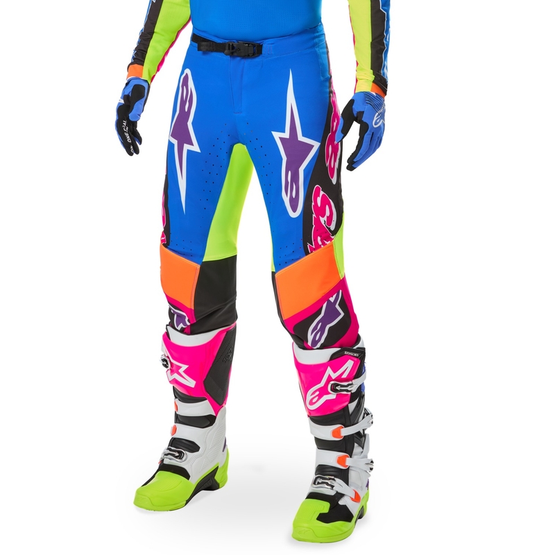 Motokrossi püksid Alpinestars SUPERTECH limited edition HAY multicolor