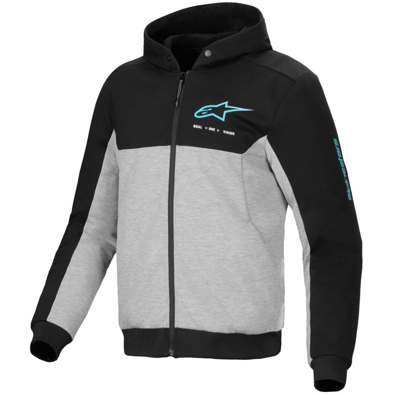 Alpinestars Chrome V2 Sport hall-must-sinine mootorratta dressipluus
