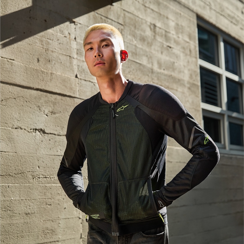 Alpinestars TROOP-AIR must-fluo kollane mootorratta jope