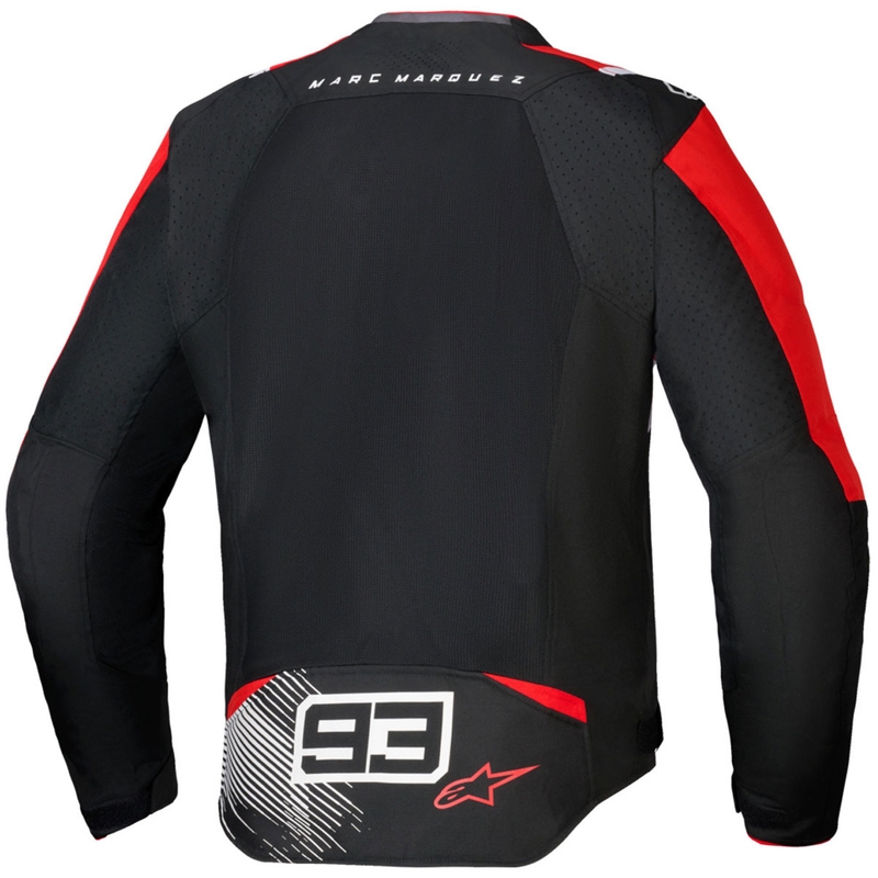 Alpinestars T-SPS Air V2 MM93 kollektsioon punane-must-valge mootorratta jope