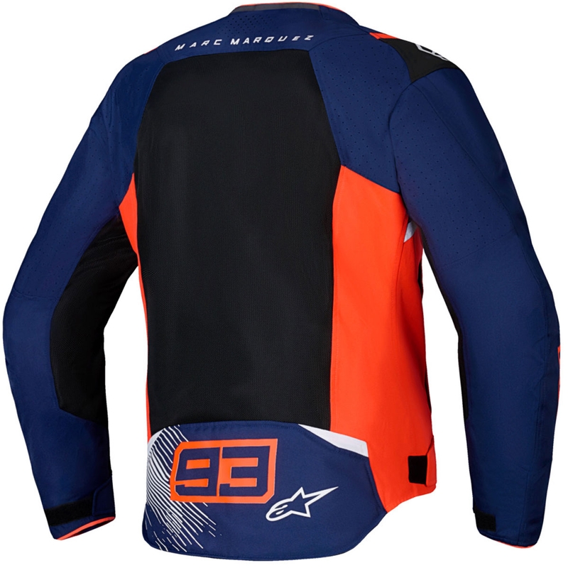Alpinestars T-SPS Air V2 MM93 kollektsioon fluo punane-sinine-must-valge mootorrattajope