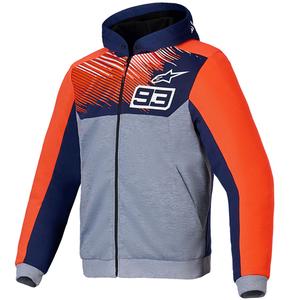 Alpinestars Chrome V2 Sport Hoodie MM93 kollektsioon helehall-sinine-fluo punane