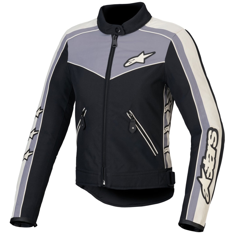 Alpinestars naiste Stella T-Dyno veekindel must-tumehall-hall-beež mootorratta jakk