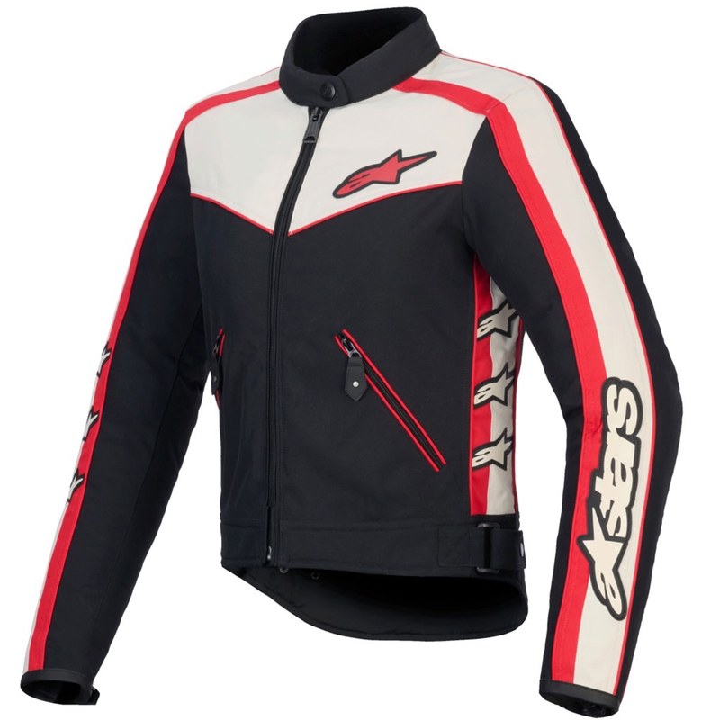 Alpinestars naiste Stella T-Dyno veekindel must beež punane mootorratta jakk