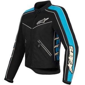 Alpinestars STELLA T-DYNO AIR naiste mootorratta jope must-helesinine-beež