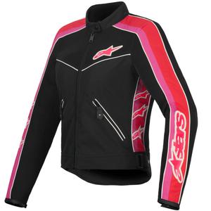 Alpinestars naiste STELLA T-DYNO AIR must, punane, roosa ja valge mootorratta jope