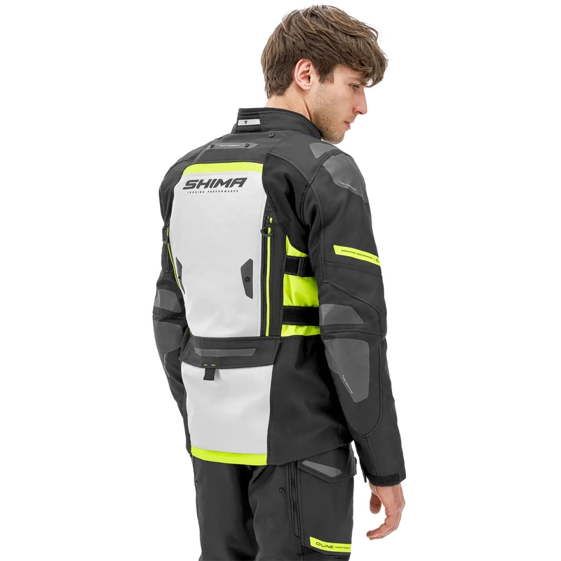Mootorratta jakk Shima Dune fluo kollane