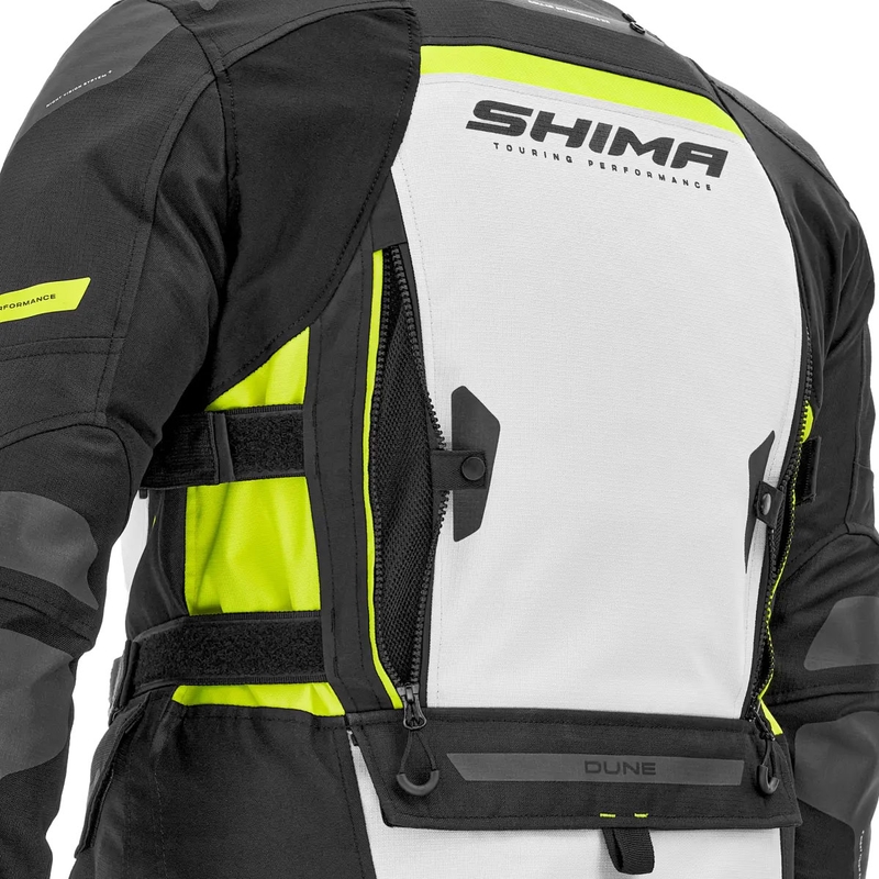 Mootorratta jakk Shima Dune fluo kollane