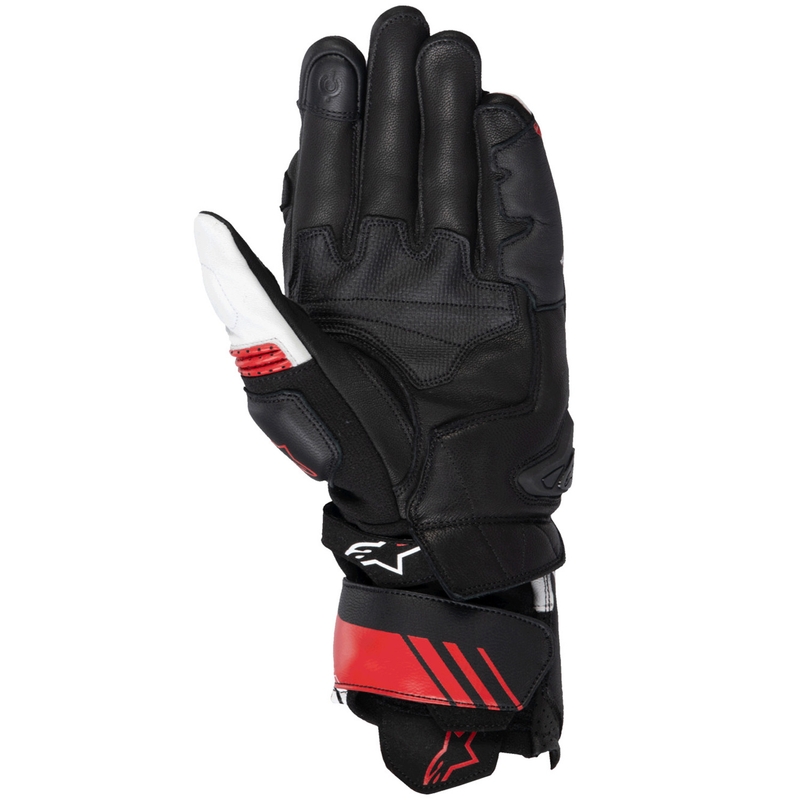 Alpinestars GP Plus R V3 mootorratta kindad mustad, valged ja punased