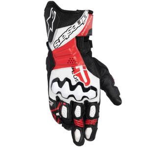 Alpinestars GP Plus R V3 mootorratta kindad mustad, valged ja punased