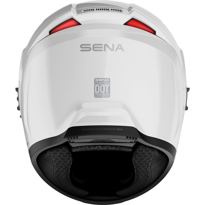 SENA integreeritud mootorratta kiiver Phantom peakomplektiga valge