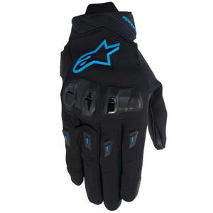 Alpinestars naiste STELLA SP X 3 mustad ja sinised mootorratta kindad