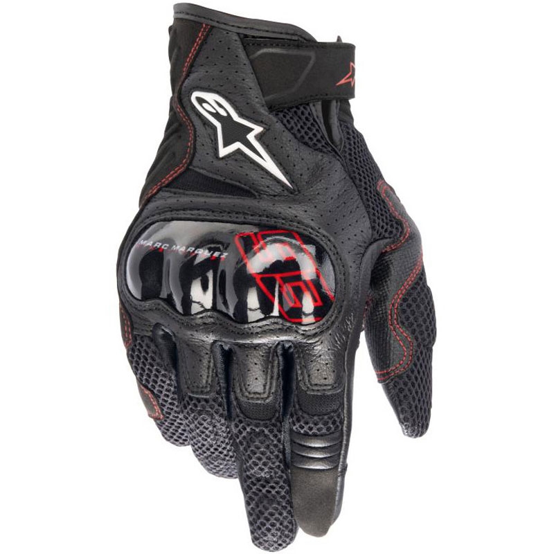 Mootorrattakindad Alpinestars Rio Hondo V2 Air MM93 kollektsioon must ja punane