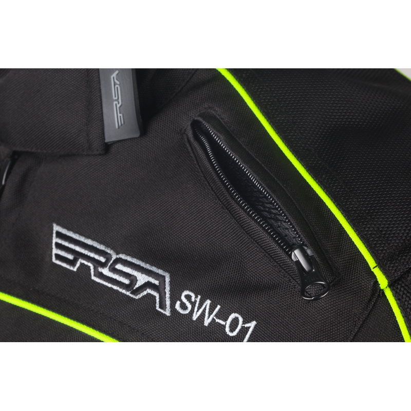 Moto bunda dámská RSA SW-01 černo-fluo žlutá výprodej