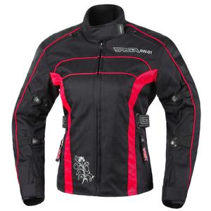 Moto bunda dámská RSA SW-01 černo-červená výprodej