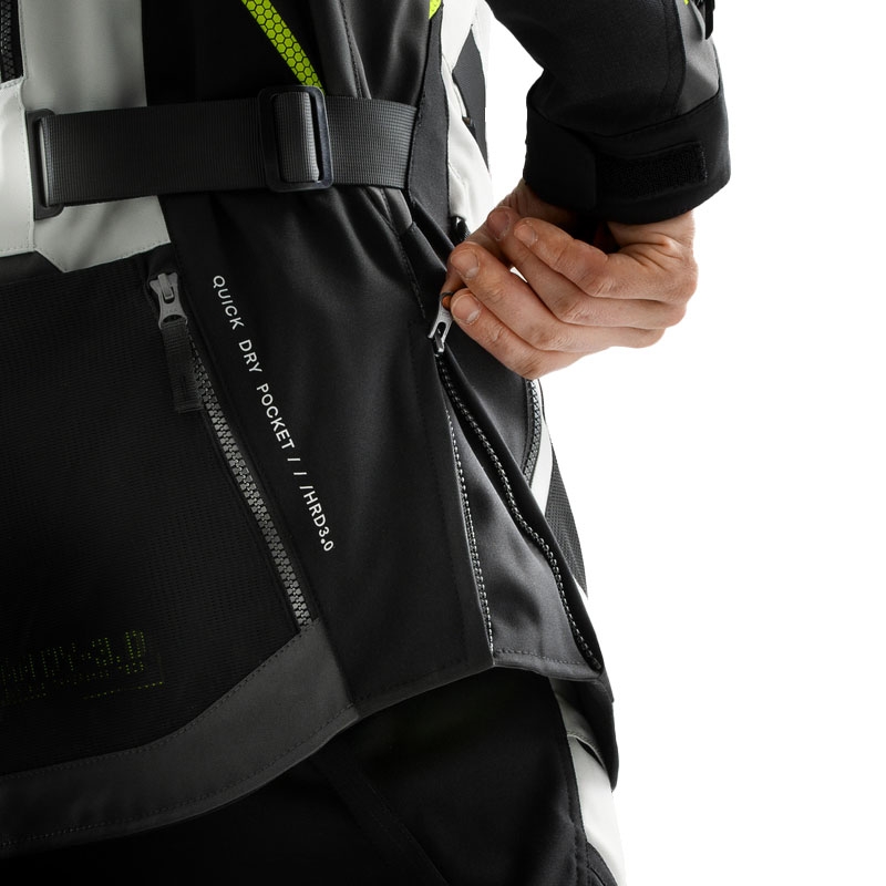 Rebelhorn Hardy 3.0 must-hall-fluo kollane mootorratta jakk