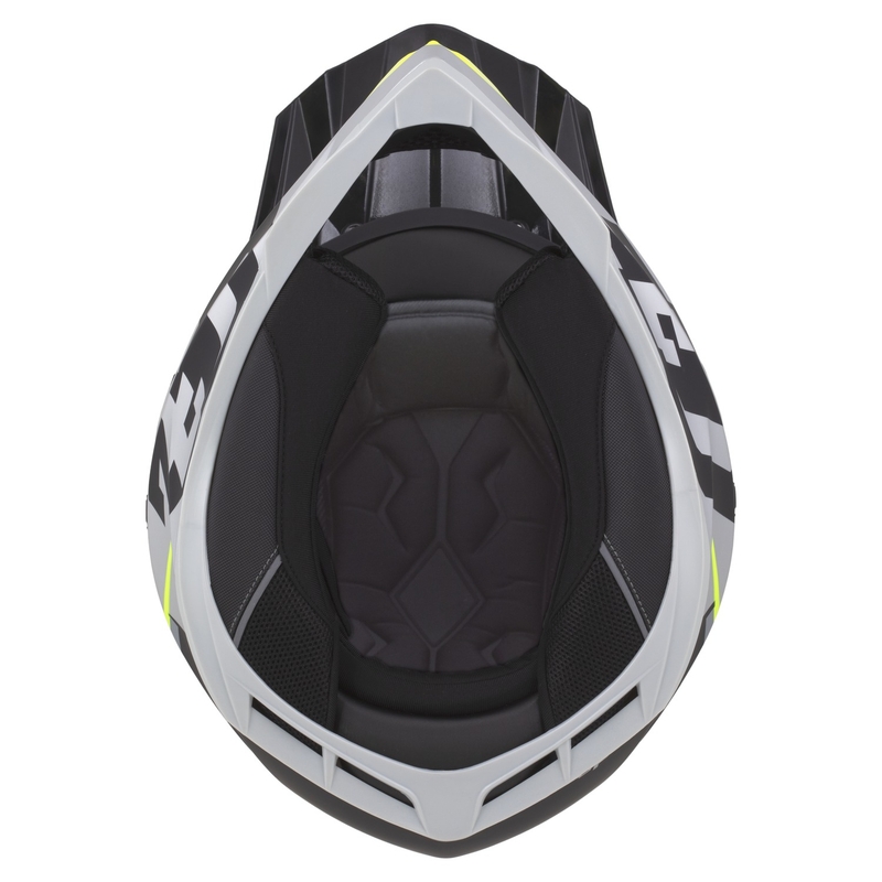 Motokrossikiiver ZED X1.9 Tendo matt must-tumehall-hele-hele hall-fluo kollane