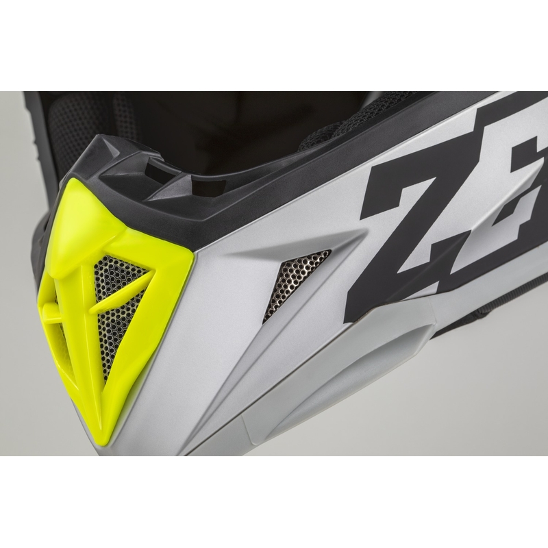 Motokrossikiiver ZED X1.9 Tendo matt must-tumehall-hele-hele hall-fluo kollane
