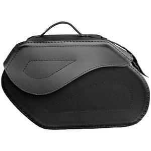 RSA S221 nahast mootorratta pagasikott lukuga must