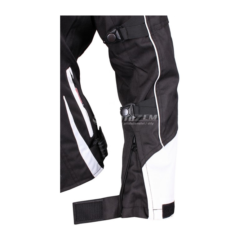 Dámská bunda na motorku RSA Queen černo-bílá výprodej