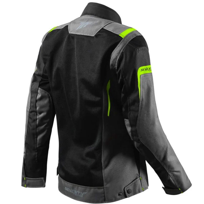 Naiste mootorrattajope Seventy Degrees SD-JT68 Sahara must-fluo kollane