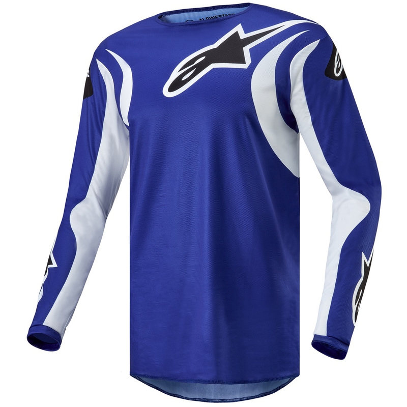 Motokrosový dres Alpinestars Fluid Lucent modro-bílo-černý