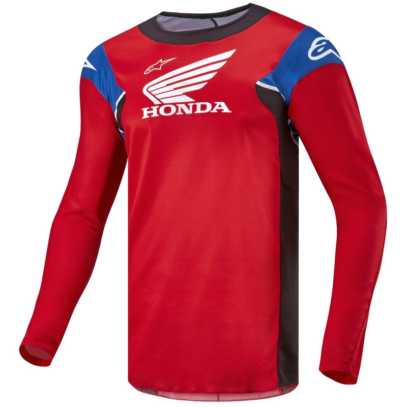 Alpinestars Racer Iconic Honda kollektsiooni punane-must-sinine-valge motokrossitrikoo