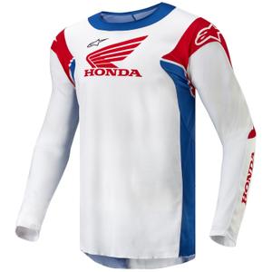 Motokrossitrikoo Alpinestars Racer Iconic Honda kollektsioon valge-sinine-punane-musta