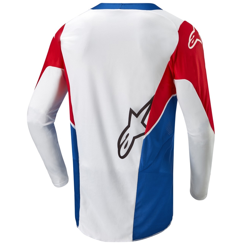 Motokrossitrikoo Alpinestars Racer Iconic Honda kollektsioon valge-sinine-punane-musta
