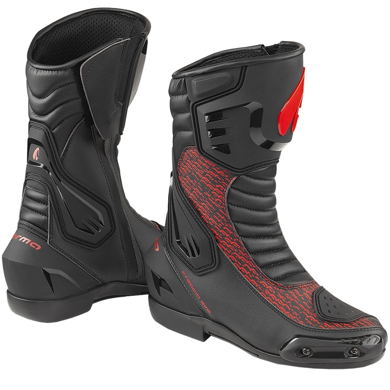 Forma Freccia EVO mootorratta saapad mustad ja punased