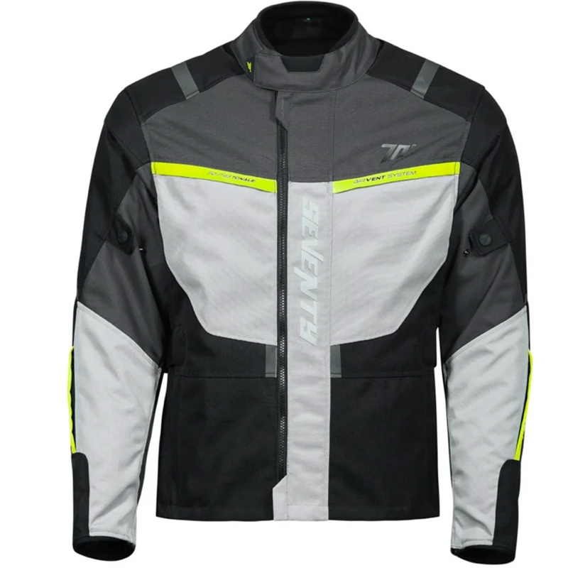 Mootorrattajope Seventy Degrees SD-JT83 Tonale must-hall-fluo kollane
