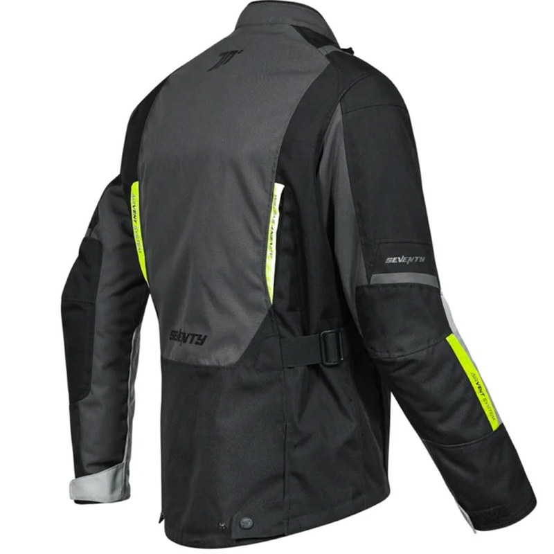 Mootorrattajope Seventy Degrees SD-JT83 Tonale must-hall-fluo kollane