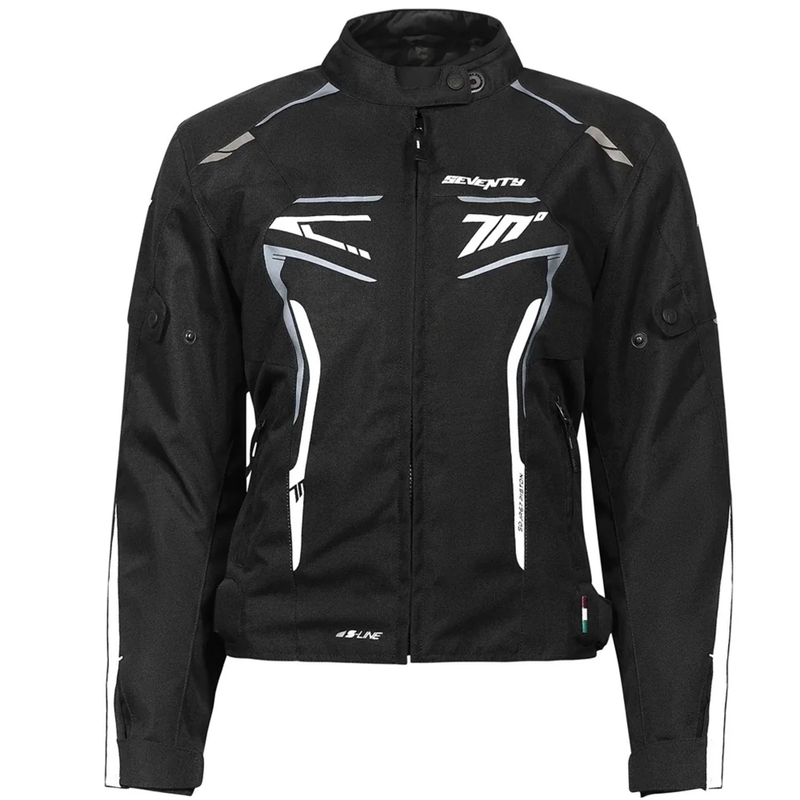 Naiste Seventy Degrees SD-JR67 Piston Black-Grey-White mootorratta jakk