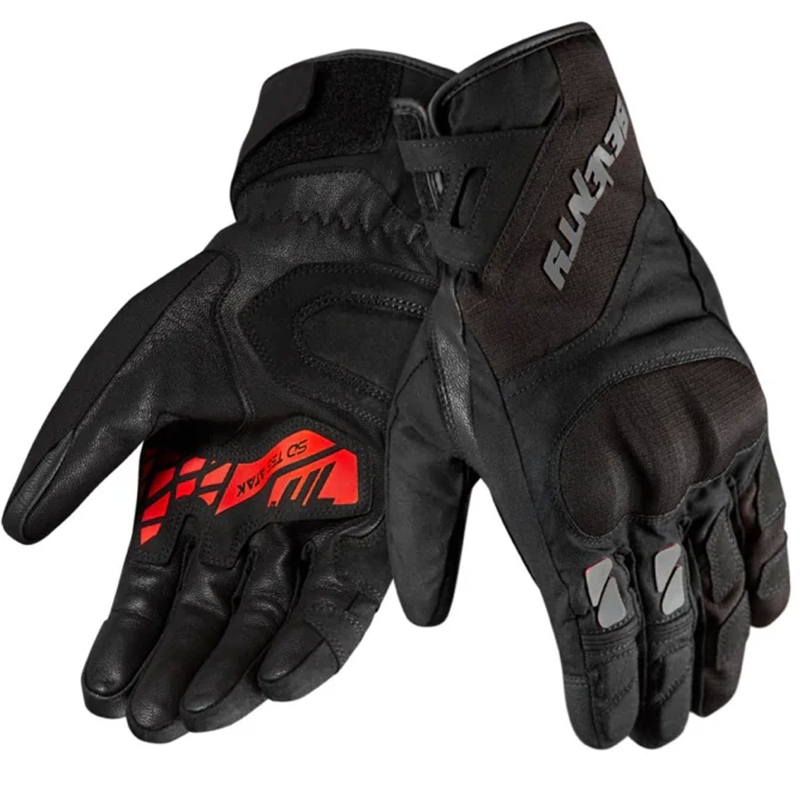 Mootorrattakindad Seventy Degrees SD-T55 Atak must ja punane