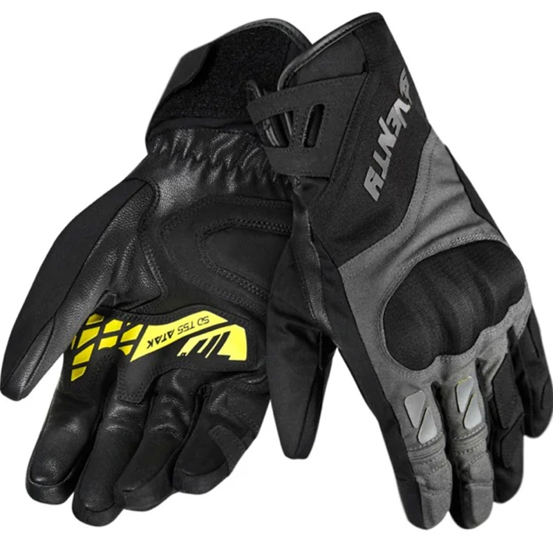 Mootorrattakindad Seventy Degrees SD-T55 Atak must-fluo kollane
