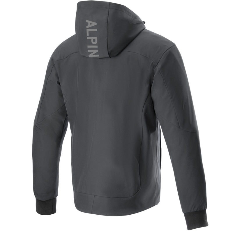 Alpinestars Radium Tech Hoodie must ja valge