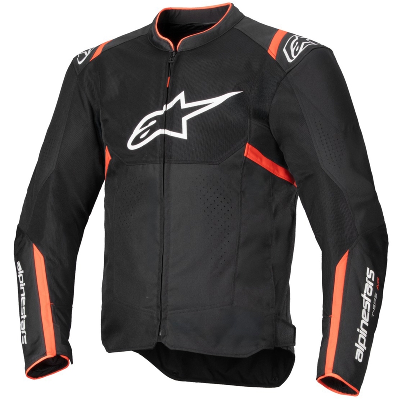 Alpinestars T-SPS Air V2 mootorratta jope must-fluoreoonpunane