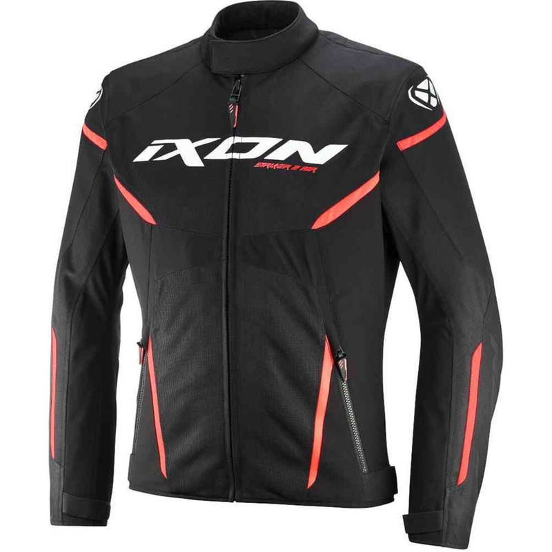 Mootorratta jope IXON Striker 2 Air WP must-valge-punane