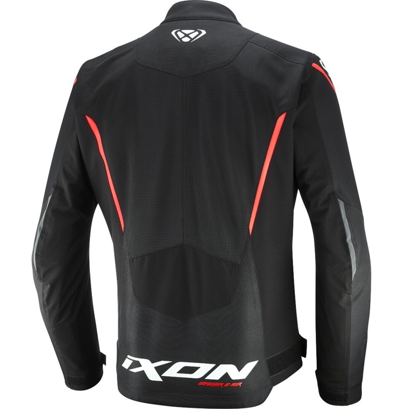 Mootorratta jope IXON Striker 2 Air WP must-valge-punane