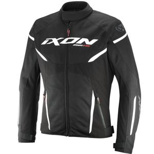 Mootorratta jope IXON Striker 2 Air WP must ja valge