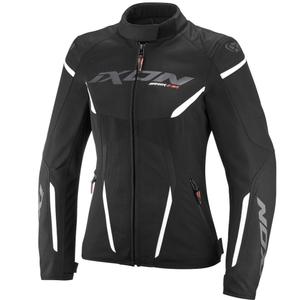 IXON Striker 2 Air WP Lady must-valge mootorratta jope