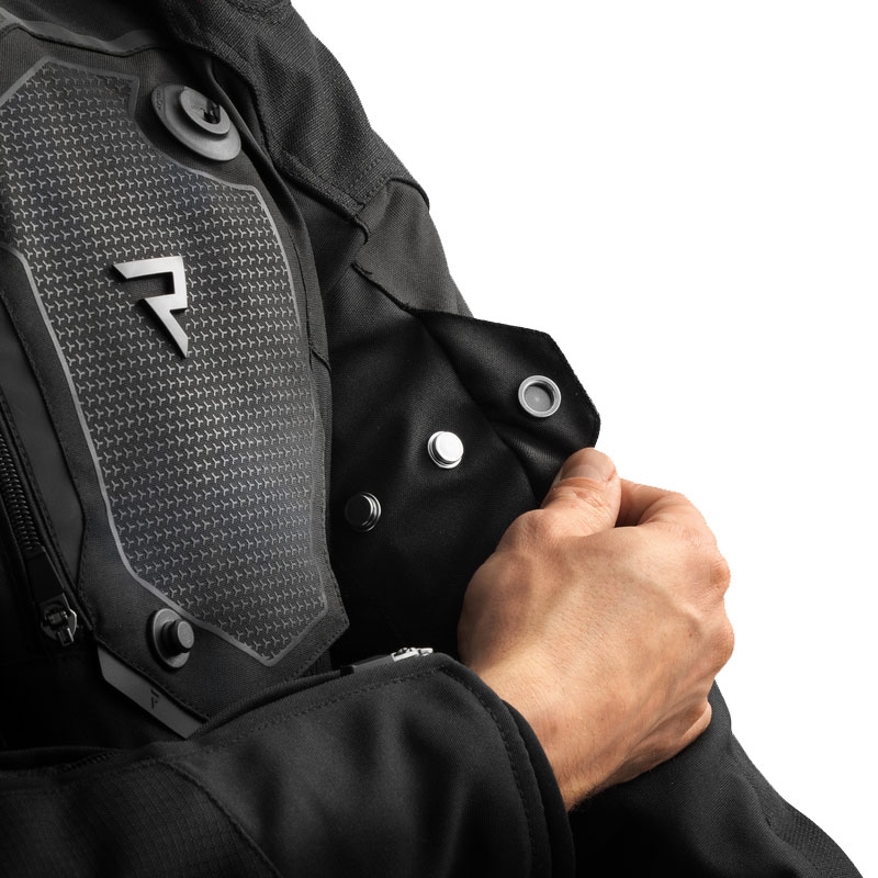 Mootorratta jakk Rebelhorn Borg II must