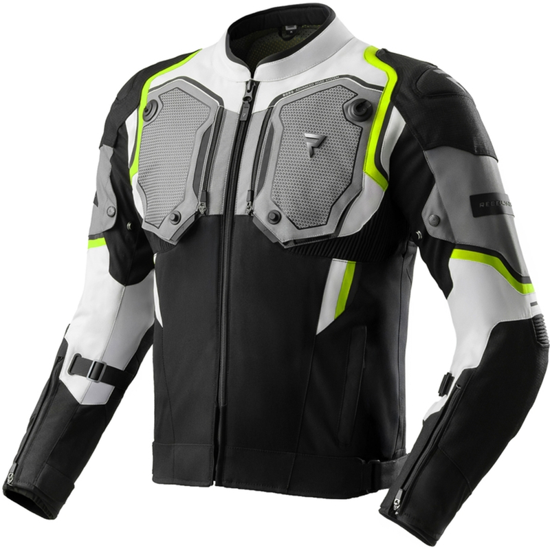 Rebelhorn Borg II must-hall-fluo kollane mootorratta jope