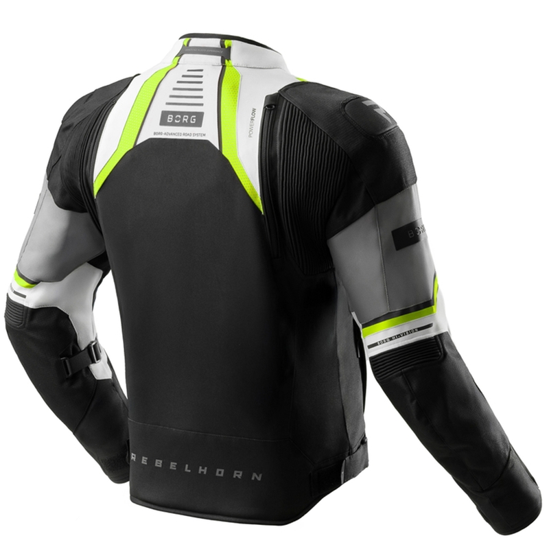 Rebelhorn Borg II must-hall-fluo kollane mootorratta jope